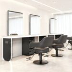 Perm dye mirror station with drawer, custom design by drawing, OEM ODM salon furniture processing