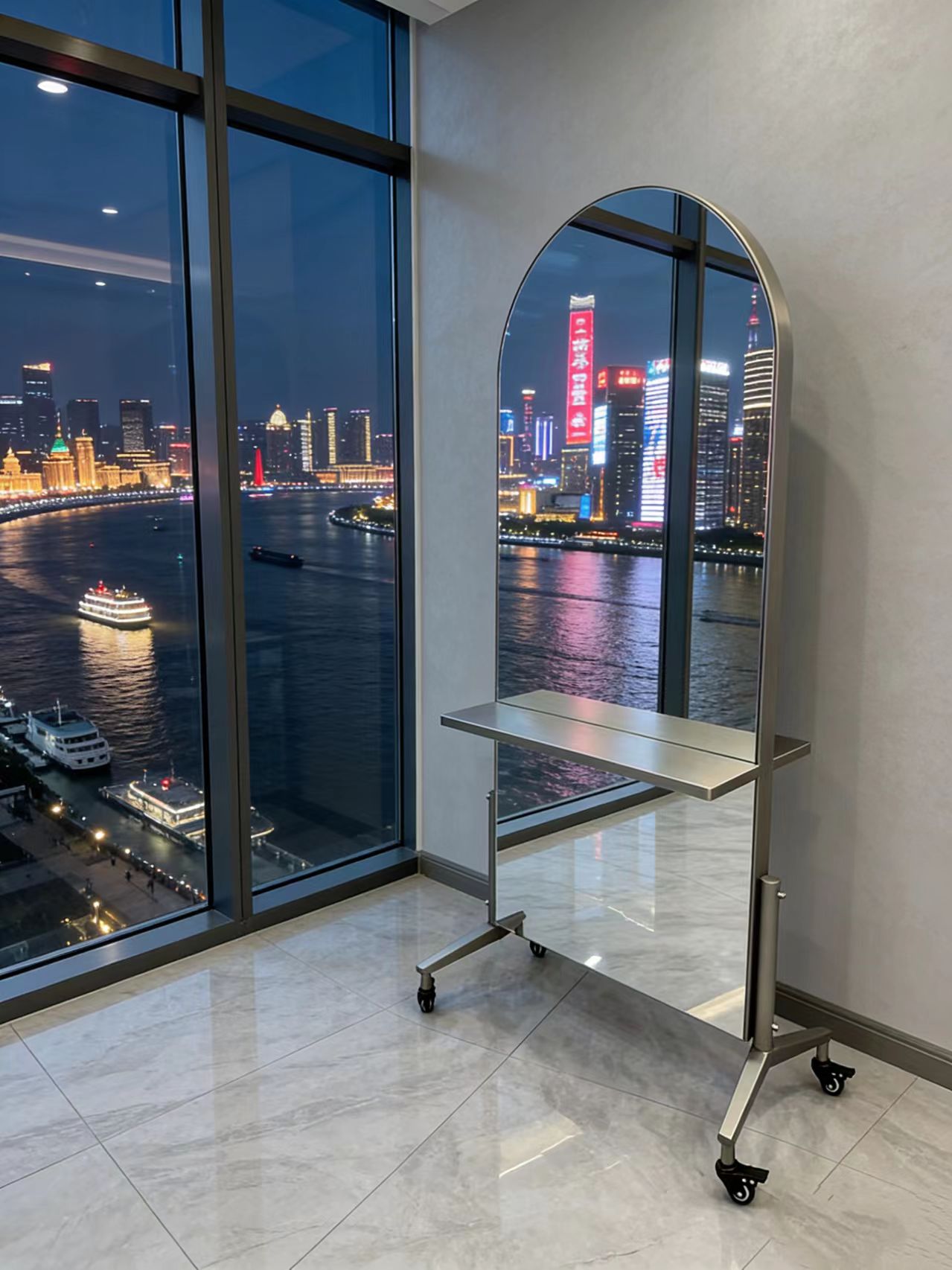 movable-salon-mirror-wholesale-free-shipping Movable salon mirror wholesale, enjoy FREE SHIPPING when purchasing the full set of salon equipment, premium bulk supply for global salons and barbershop fit-out projects.