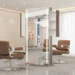 double-sided-salon-mirror-station-with-retractable-drawers-freestanding-stainless-steel-design