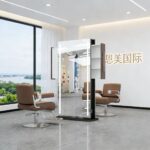 double-sided-salon-mirror-retractable-drawer-closeup